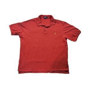 Polo Ralph Lauren Red Short Sleeve Polo Shirt Size‎ 2XLT